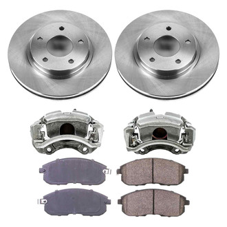 Callahan Brake Parts® - Plain Front Brake Kit with Calipers