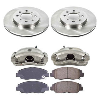 Callahan Brake Parts® - Plain Front Brake Kit with Calipers