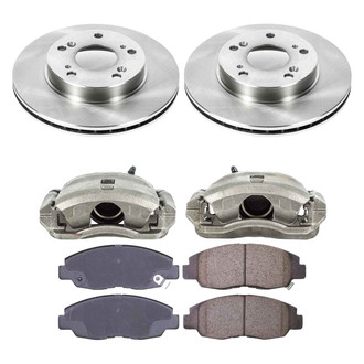 Callahan Brake Parts® - Plain Front Brake Kit with Calipers