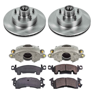 Callahan Brake Parts® - Plain Front Brake Kit with Calipers