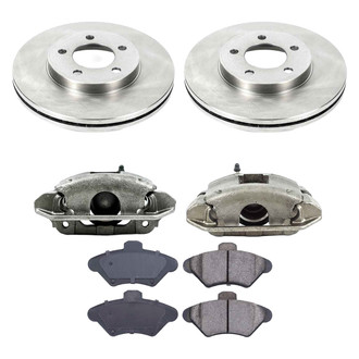 Callahan Brake Parts® - Plain Front Brake Kit with Calipers