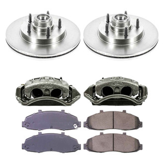 Callahan Brake Parts® - Plain Front Brake Kit with Calipers