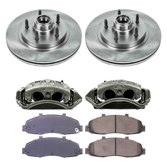 Callahan Brake Parts® - Plain Front Brake Kit with Calipers
