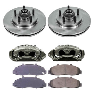 Callahan Brake Parts® - Plain Front Brake Kit with Calipers