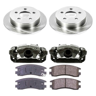 Callahan Brake Parts® - Plain Rear Brake Kit with Calipers