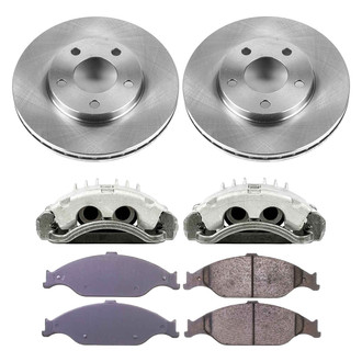 Callahan Brake Parts® - Plain Front Brake Kit with Calipers