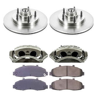 Callahan Brake Parts® - Plain Front Brake Kit with Calipers