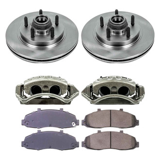 Callahan Brake Parts® - Plain Front Brake Kit with Calipers