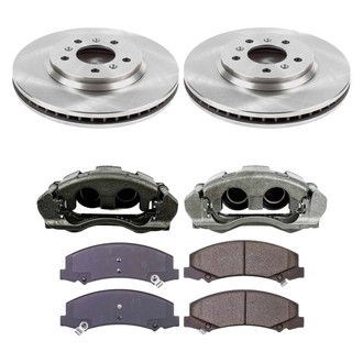 Callahan Brake Parts® - Plain Front Brake Kit with Calipers
