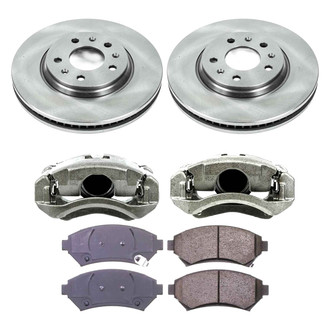Callahan Brake Parts® - Plain Front Brake Kit with Calipers