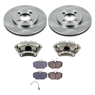 Callahan Brake Parts® - Plain Front Brake Kit with Calipers
