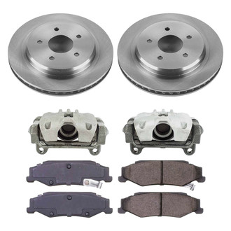 Callahan Brake Parts® - Plain Rear Brake Kit with Calipers