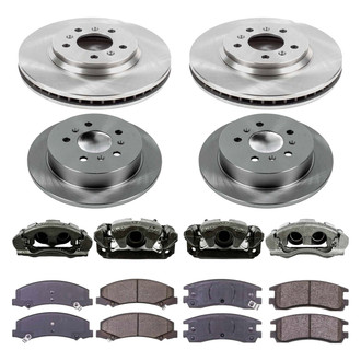 Callahan Brake Parts® - Plain Brake Kit with Calipers