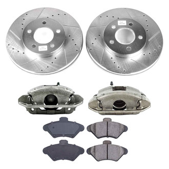 Callahan Brake Parts® - Drilled & Slotted Brake Kit with Calipers