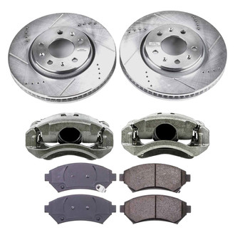 Callahan Brake Parts® - Drilled & Slotted Brake Kit with Calipers