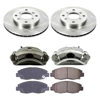 Callahan Brake Parts® - Plain Front Brake Kit with Calipers