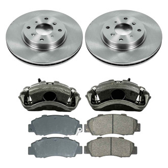 Callahan Brake Parts® - Plain Front Brake Kit with Calipers