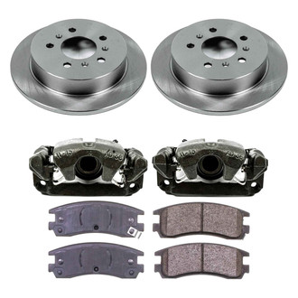 Callahan Brake Parts® - Plain Rear Brake Kit with Calipers