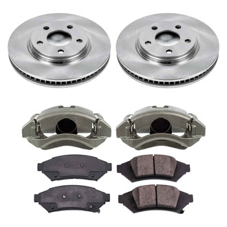 Callahan Brake Parts® - Plain Front Brake Kit with Calipers