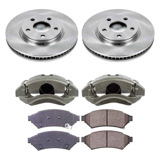Callahan Brake Parts® - Plain Front Brake Kit with Calipers