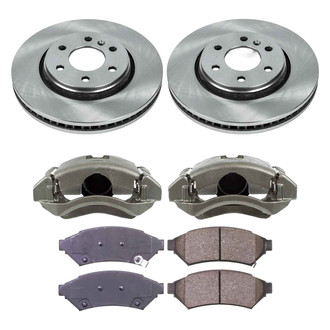 Callahan Brake Parts® - Plain Front Brake Kit with Calipers