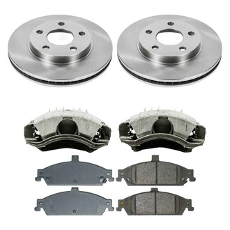 Callahan Brake Parts® - Plain Front Brake Kit with Calipers