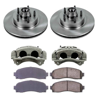 Callahan Brake Parts® - Plain Front Brake Kit with Calipers