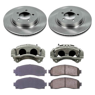 Callahan Brake Parts® - Plain Front Brake Kit with Calipers