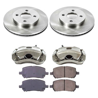 Callahan Brake Parts® - Plain Front Brake Kit with Calipers