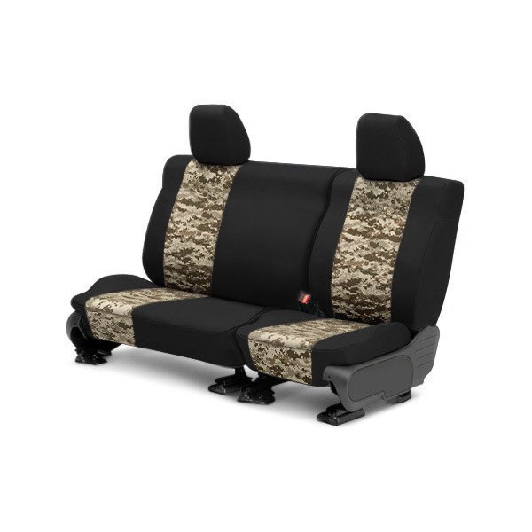  CalTrend® - Camouflage 3rd Row Digital Desert & Black Custom Seat Covers