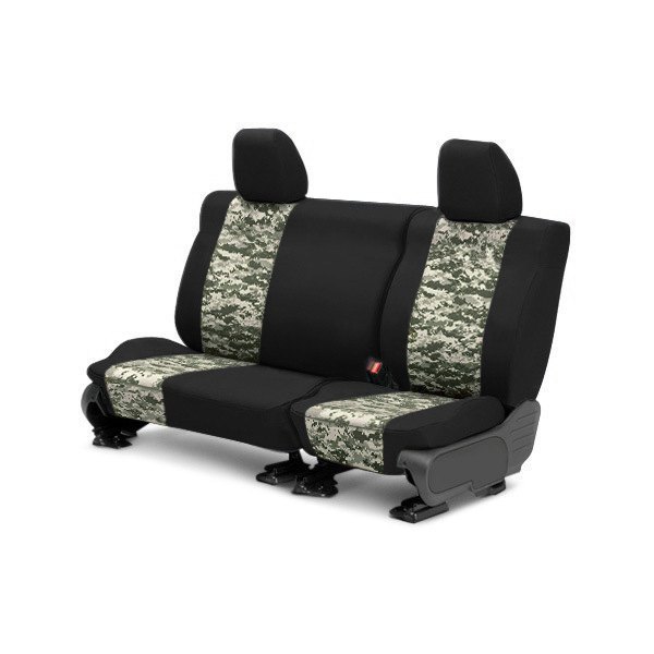  CalTrend® - Camouflage 2nd Row Digital Forest & Black Custom Seat Covers