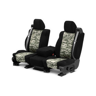 CalTrend® - Camouflage 1st Row Digital Forest & Black Custom Seat Covers