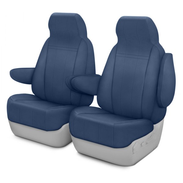  CalTrend® - Cordura 1st Row Blue Custom Seat Covers