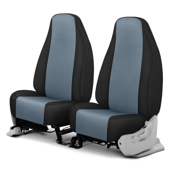  CalTrend® - Cordura 1st Row Charcoal & Black Custom Seat Covers