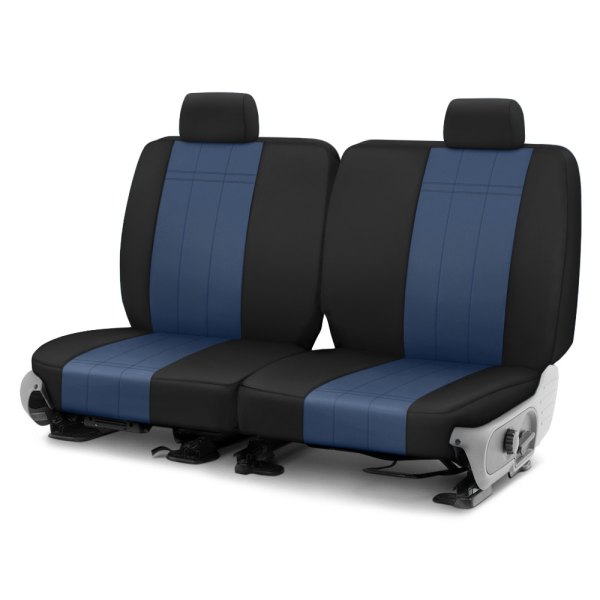  CalTrend® - Cordura 3rd Row Blue & Black Custom Seat Covers