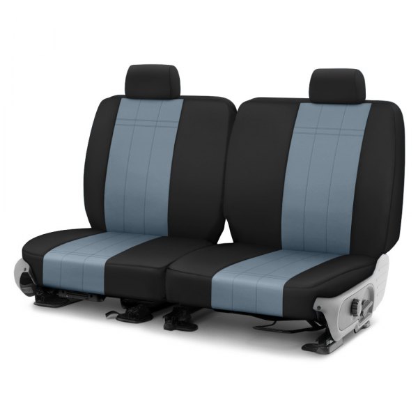  CalTrend® - Cordura 3rd Row Charcoal & Black Custom Seat Covers