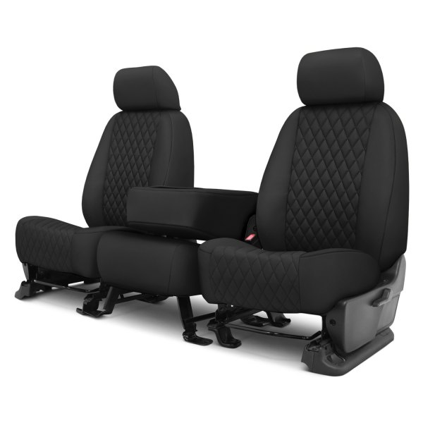  CalTrend® - Diamond Quilted 2nd Row Black & Black Custom Seat Covers