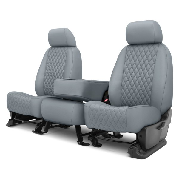  CalTrend® - Diamond Quilted 2nd Row Light Gray Custom Seat Covers