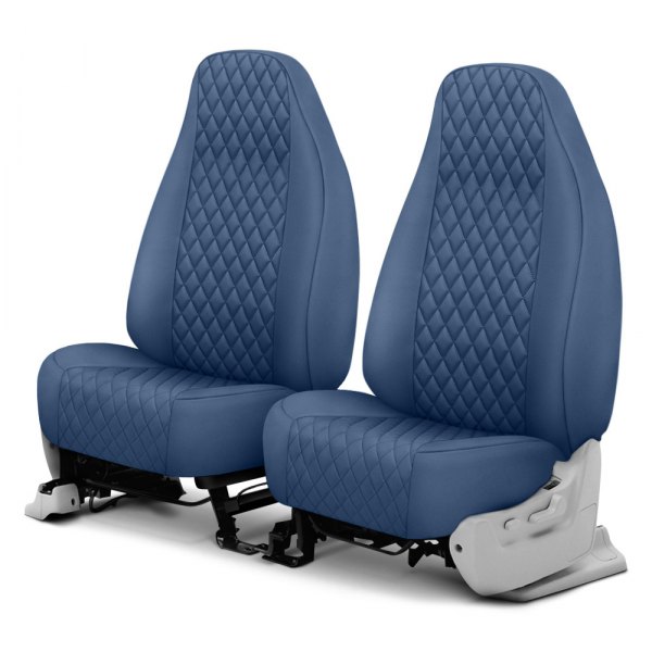  CalTrend® - Diamond Quilted 1st Row Blue Custom Seat Covers