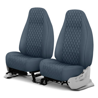 CalTrend® - Diamond Quilted 1st Row Dark Gray Custom Seat Covers