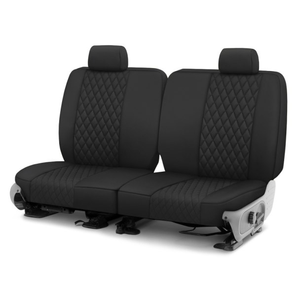  CalTrend® - Diamond Quilted 2nd Row Black & Black Custom Seat Covers