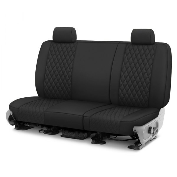  CalTrend® - Diamond Quilted 3rd Row Black & Black Custom Seat Covers