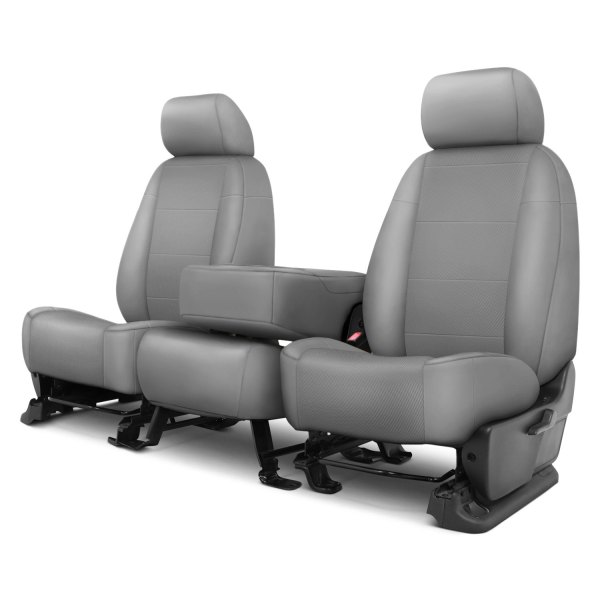  CalTrend® - I Can't Believe It's Not Leather Sport™ 3rd Row Light Gray Custom Seat Covers