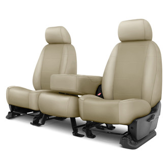 CalTrend® - I Can't Believe It's Not Leather Sport™ 1st Row Sandstone Custom Seat Covers