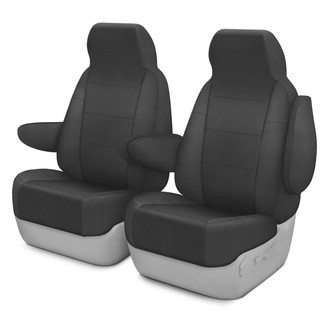 CalTrend® - I Can't Believe It's Not Leather Sport™ 1st Row Charcoal Custom Seat Covers