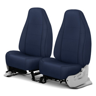 CalTrend® - I Can't Believe It's Not Leather Sport™ 1st Row Blue Custom Seat Covers