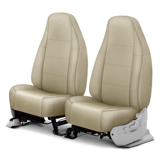 CalTrend® - I Can't Believe It's Not Leather Sport™ 1st Row Sandstone Custom Seat Covers
