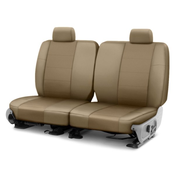  CalTrend® - I Can't Believe It's Not Leather Sport™ 2nd Row Beige Custom Seat Covers
