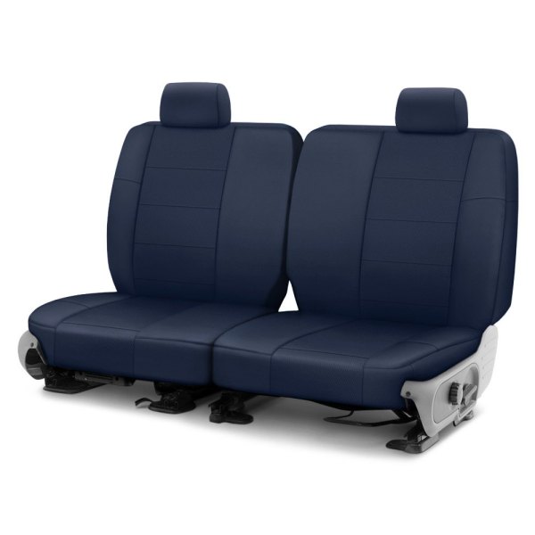  CalTrend® - I Can't Believe It's Not Leather Sport™ 2nd Row Blue Custom Seat Covers