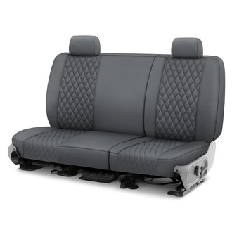 CalTrend® - Neoprene Diamond Quilted 3rd Row Charcoal Custom Seat Covers